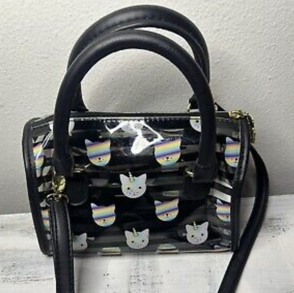 ๐ปBETSEY JOHNSON Unicorn Cats in Clear/Stripes - Picture 3 of 7